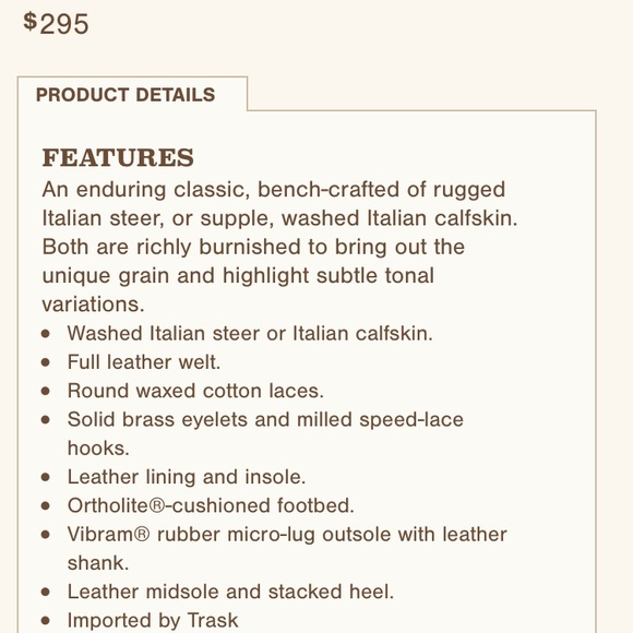 Trask Lowell boots item #30-0951 Imported Italian. - Picture 2 of 5